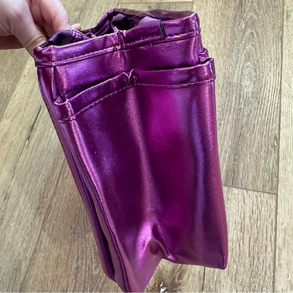 Younique Metallic Purple Convenient Tote Bag with Outside & Inside Pockets GUC - Picture 7 of 9